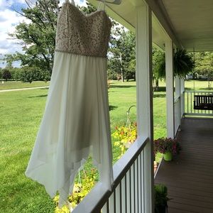 Very Pretty Lace Top Semiformal Dress